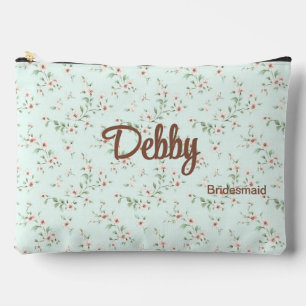 Munt + Wit Romantische Bloemen Trouwfeest Etui