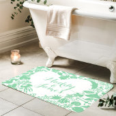 Munt & Wit Zee Wezens Koppels Hart Monogram Badmat