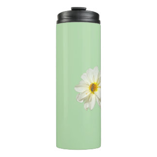 Munt Witte Bloem en Honingbij Thermische Tumbler Thermosbeker