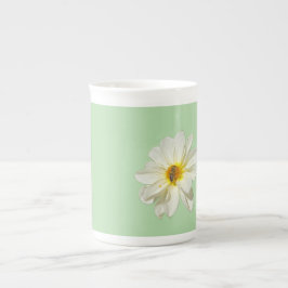 Munt Witte Bloem & Honingbij Bone China Mok