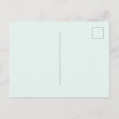 Munt Witte Bloemen Vlinders   Briefkaart (Achterkant)