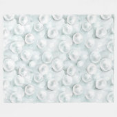 Munt Witte Parels Fleece Deken (Voorkant (Horizontaal))