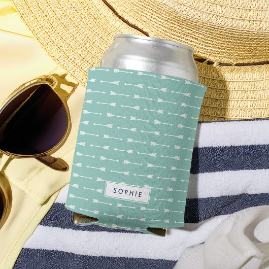 Munt & Witte Pijlen gepersonaliseerd Blikjeskoeler