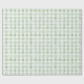 Munt Witte Strepen Verjaardag Cadeaupapier (Vlak)