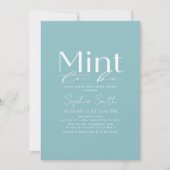 Munt wordt minimaal typografie Vrijgezellenfeest Kaart (Voorkant)