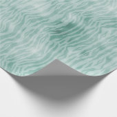 munt zebra print cadeaupapier (Hoek)