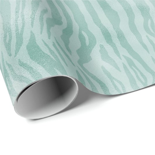 munt zebra print cadeaupapier (Rol Hoek)