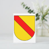 Muntarmen Baden Duitsland Officieel symbool Herald Briefkaart (Staand voorkant)