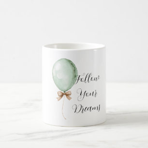 Muntballon Crème Boog Dromen Koffiemok