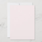 Muntblaadje Roze Bloesem Bruiloft Kaart (Achterkant)