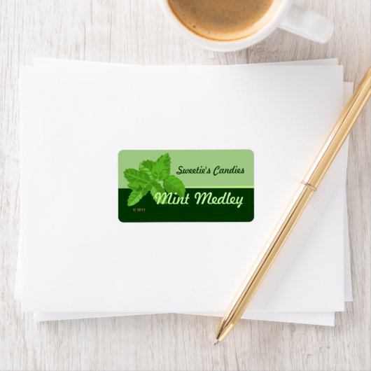 Muntbladetiketten Etiket (Insitu)