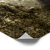 Muntbloemen in gekraakte Vaskantelen Poster (Hoek)