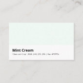 muntcrème | "Schoon en scherp" Visitekaartje (Voorkant)