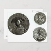 Munten die Henry VIII en Anne Boleyn afbeelden Briefkaart (Voorkant / Achterkant)