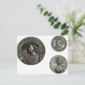 Munten die Henry VIII en Anne Boleyn afbeelden Briefkaart (Staand voorkant)