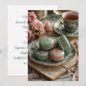 Munten en macarons | Parijse Chic Kaart (Voorkant / Achterkant)