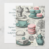 Munten en macarons | Pastel Delight Kaart (Voorkant / Achterkant)