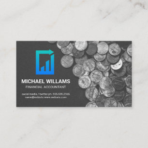 Munten   Financieel Papier Logo Visitekaartje