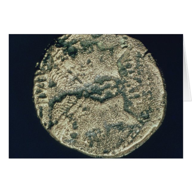 munten met de hoofden van Julius Caesar en Augustu (Voorkant Horizontaal)