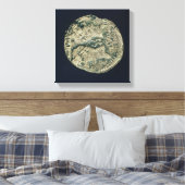 munten met de hoofden van Julius Caesar en Augustu Canvas Afdruk (Insitu (Slaapkamer))