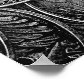 Munten met vrije ruimte poster (Hoek)