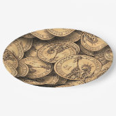 Munten Papieren Bordje (Gekanteld)