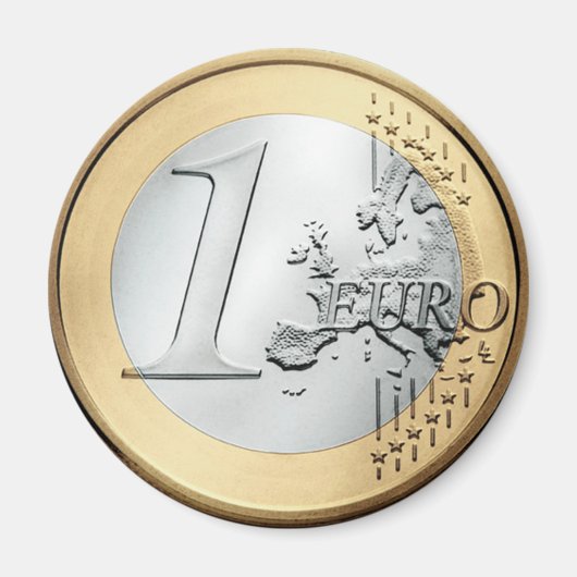 Munten van 1 euro magneet (Voorkant)