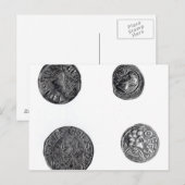 Munten van Cunobelinus of cymbeline Briefkaart (Voorkant / Achterkant)