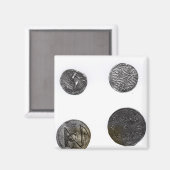 Munten van Cunobelinus of Cymbeline, koning van Me Magneet (Voorkant / Achterkant)