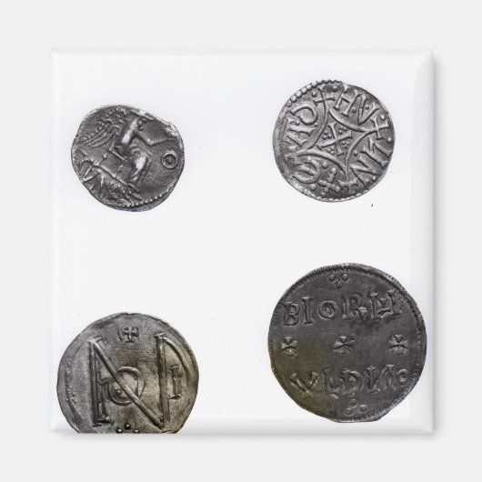 Munten van Cunobelinus of Cymbeline, koning van Me Magneet (Voorkant)