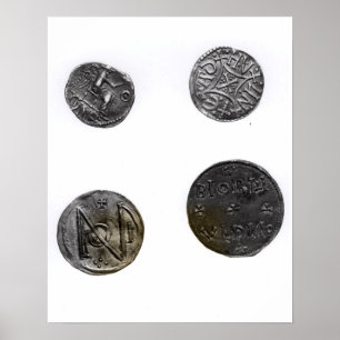 Munten van Cunobelinus of Cymbeline, koning van Me Poster