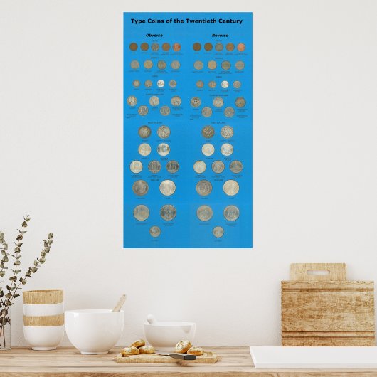 Munten van het Amerikaanse type Poster (Keuken)