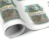 munten voor de pensionering van mason jar cadeaupapier (Rol Hoek)