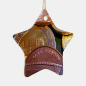 Munten voor geluk keramisch ornament (Rechts)