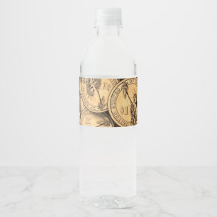 Munten Waterfles Etiket