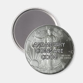 Munten zijn een koele magneet (Voorkant / Achterkant)