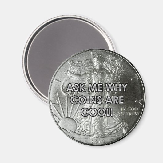 Munten zijn een koele magneet (Voorkant / Achterkant)