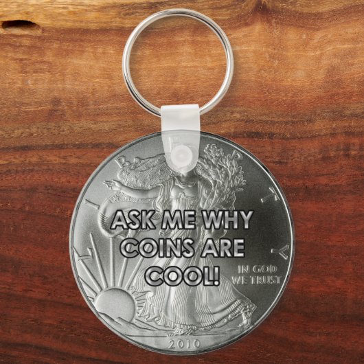 Munten zijn kool Sleutelhanger (Voorkant)