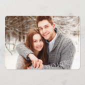 Muntgoud Confetti Trouwfoto Save the Date (Achterkant)