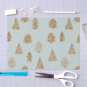 Muntgouden glinster glamour kerstbomen tissuepapier (Craft)