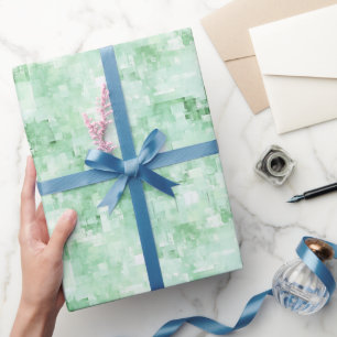 Muntgroen Abstract Cadeaupapier