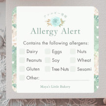Muntgroen Botanisch Allergie Waarschuwing