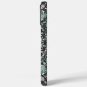Muntgroen en houtskool Mandala Patroon Case-Mate iPhone Case (Achterkant / Links)