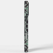 Muntgroen en houtskool Mandala Patroon Case-Mate iPhone Case (Achterkant / Rechts)