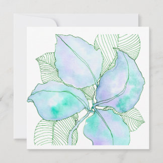 Muntgroen Lavendel Aquarel Botanische Bladeren