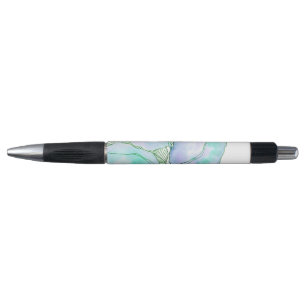 Muntgroen Lavendel Aquarel Botanische Bladeren Pen