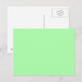 Muntgroen leeg briefkaart (Voorkant / Achterkant)