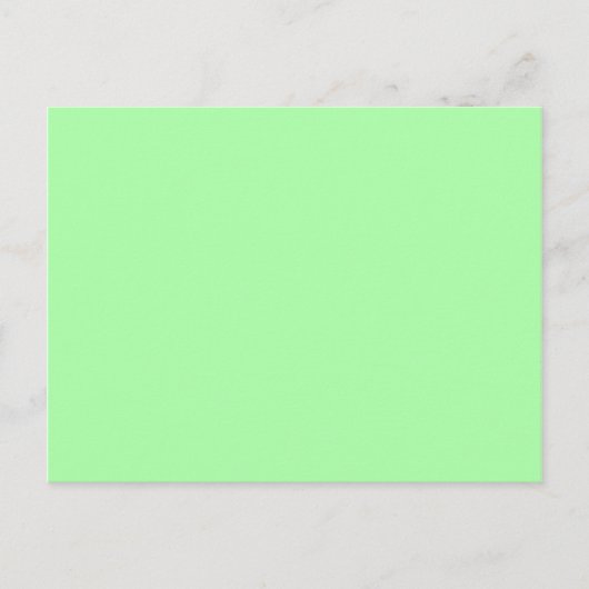 Muntgroen leeg briefkaart (Voorkant)