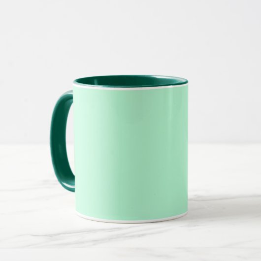 Muntgroen Mok (Voorkant links)