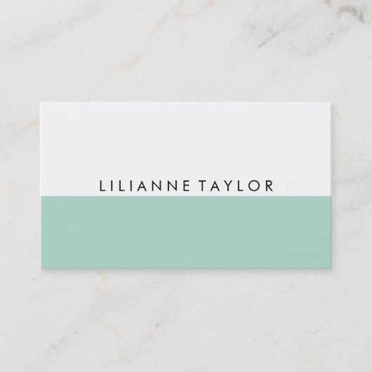 Muntgroen Visitekaartje (Voorkant)